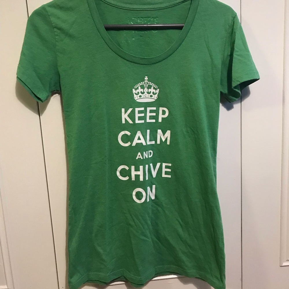 Keep Calm and Chive On! Size small